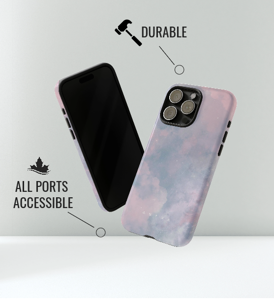 Eternal Sky iPhone 12 Glossy Phone Case Accessories Elite Glossy iPhone Cases Matte Phone accessory Phone Cases Samsung Cases Valentine's Day Picks
